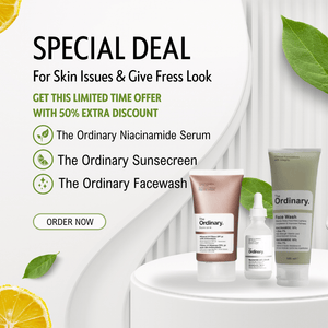 The Ordinary Glow Trio – Complete Skincare Set (Serum + Facewash + Sunscreen) - Stores Craft SEP